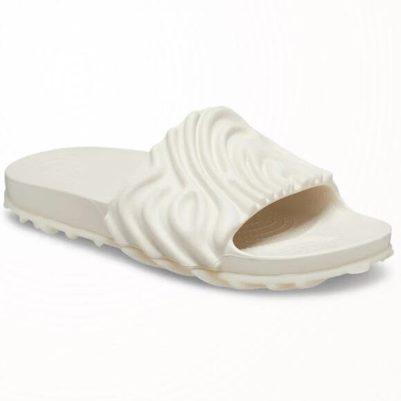 Salehe Bembury x Crocs Pollex Slide Parsnip 208685-1MC Fingerprint Design M10W12 - Picture 12 of 15